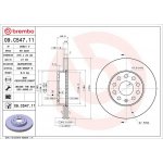 Brzdový kotouč BREMBO 09.C547.11 - AUDI, SEAT, ŠKODA, VW | Zboží Auto