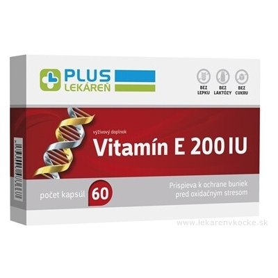 Plus Lékárna Vitamin E 200 60 ks – Hledejceny.cz