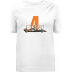 Tričko s potiskem Lando Norris dámské Bílá – Zboží Dáma