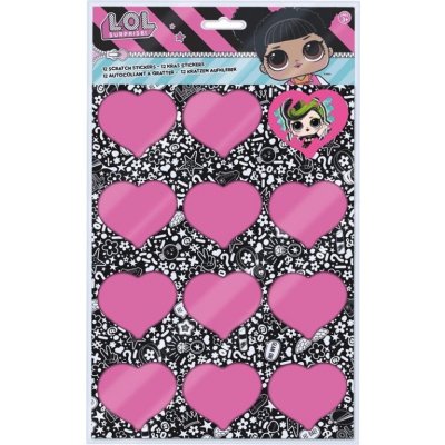 TOYCOMPANY L.O.L. Surprise škrabací obrázky 12ks arch 20x33 cm – Zboží Dáma