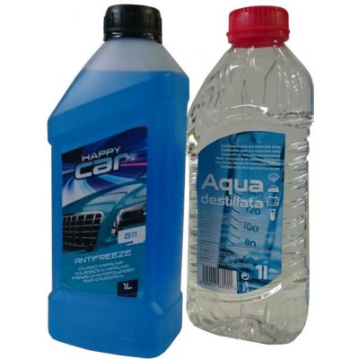 Happy Car Antifreeze G11 1 l + Destilovaná voda 1 l – Sleviste.cz