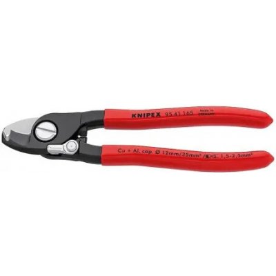 Kabelové nůžky 165 mm KNIPEX 95 41 165 - kalené kleště, odizolování umělými návleky – Zboží Dáma