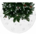 SPRINGOS Koberec pod vánoční stromeček 72 cm bílý CA0761-XG – Zboží Dáma