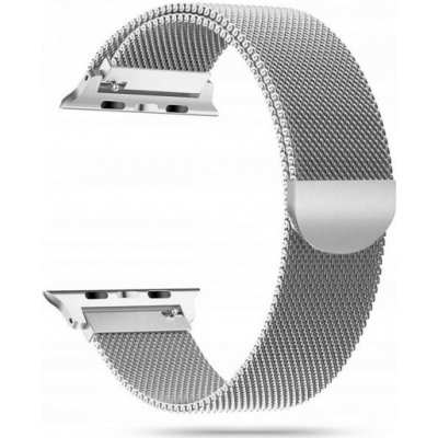 TECH-PROTECT MILANESE Řemínek Apple Watch 7 45mm / 6 / SE / 5 / 4 44mm / 3 / 2 / 1 42mm stříbrný 36043