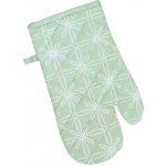 SCANquilt chňapka RUKAVICE DEKORO kontury kytiček zelenobílá 14 x 31 cm – Zboží Dáma