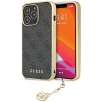 Pouzdro Guess iPhone 14 Pro HC PU 4G Charm šedé