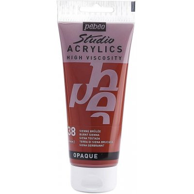 Pébéo Studio Acrylic Akrylová barva 100 ml 038 sienna pálená – Zboží Mobilmania