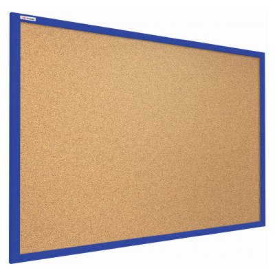 ALLboards Korková nástěnka v barevném dřevěném rámu 90 x 60 cm – Granátově modrá – Zboží Mobilmania