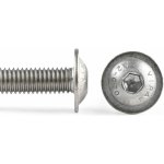 Šroub button+límec nerez A2, ISO 7380FL - M4x25 – Hledejceny.cz