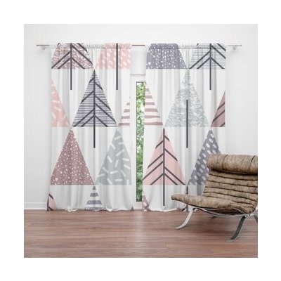 Sablio Závěs Barevné stromky: 2ks 140x250cm – Hledejceny.cz