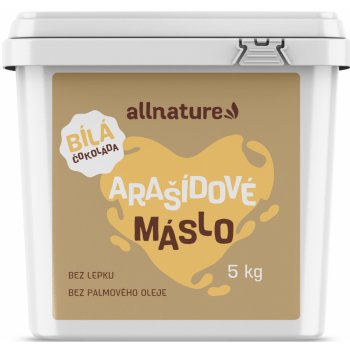 Allnature Arašídové máslo s bílou čokoládou 5 kg