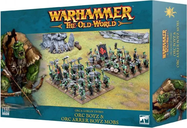 GW Warhammer The Old World Orc and Goblin Tribes: Orc Boyz and Orc Arrer Boyz Mobs