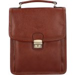 Hexagona Velké pánské kožené etue Mischan hnědá – Zboží Mobilmania