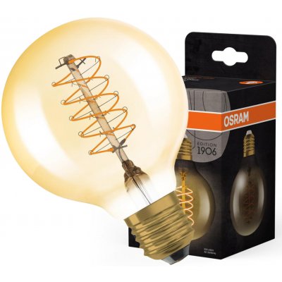 Osram G80 Sphere E27 7W = 48W 600 lm 2200K Warm Filament Dimmable Vintage 1906 – Hledejceny.cz