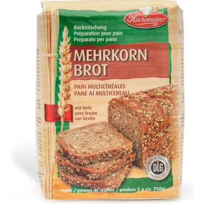 Küchenmeister Směs na chleba Vícezrnný chléb 0,5 kg – Zboží Dáma