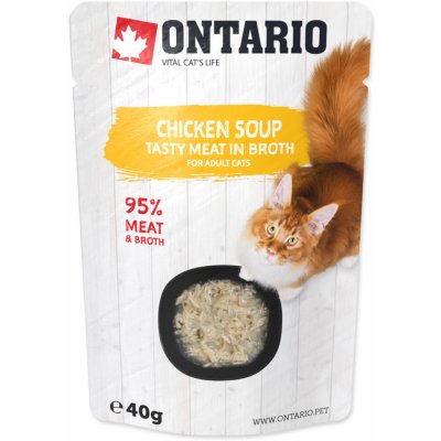 Ontario Cat Soup Chicken with vegetables 12 x 40 g – Zboží Mobilmania