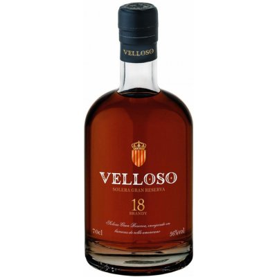 Velloso brandy Gran Reserva 18y 36% 0,7 l (holá láhev) – Zboží Dáma