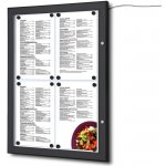 Jansen Display Menu vitrína s LED osvětlením 4 x A4 – Zbozi.Blesk.cz