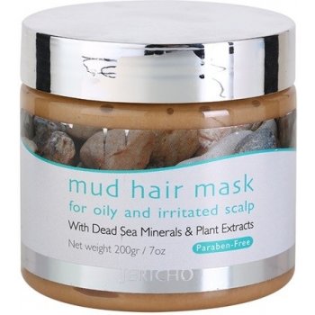 Jericho Hair Care vlasová bahenní maska pro mastnou a podrážděnou pokožku hlavy With Dead Sea Minerals & Plant Extracts 200 ml