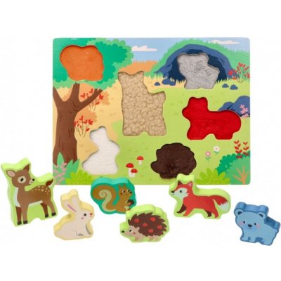 Adam Toys zábavné vkládací puzzle lesní zvířátka 3D – Zbozi.Blesk.cz