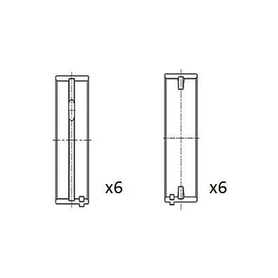 Hlavní ložiska klikového hřídele FAI AutoParts BM1062-050 – Zboží Mobilmania