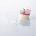 Martellato Kelímek na Panna cottu tvar srdce 100 ml plastový, průhledný – Zboží Dáma