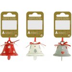GEROMA Vánoční ozdoby zvonečky plastové různé druhy pr. 4,5 x 4 cm, 1 ks – Hledejceny.cz
