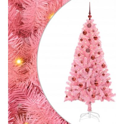 vidaXL Vánoční stromeček Růžová 150 cm PVC – Hledejceny.cz