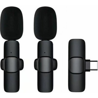 Externí mikrofon 2v1 pro mobilní telefon, typ C, barva černá – Zbozi.Blesk.cz