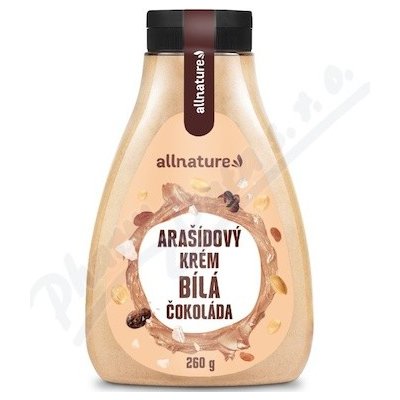 Allnature Arašídový krém bílá čokoláda 260 g – Zboží Mobilmania
