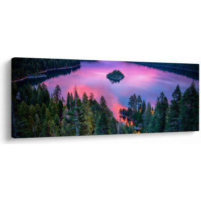 Obraz - Jezero Tahoe, Sierra Nevada, Kalifornie, USA, jednodílný 100x40 cm – Hledejceny.cz