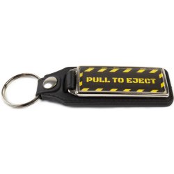 Přívěsek na klíče LeteckeDoplnky Kožený Pull to Eject