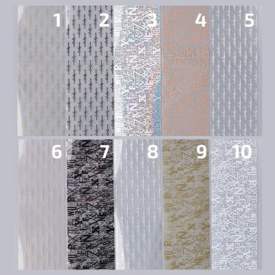 CuteNails Zdobicí fólie Textová grafika 06 – Zboží Mobilmania