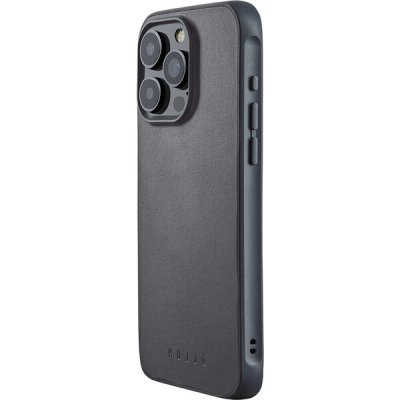 Mujjo Impact Leather iPhone 15 Pro Max šedomodré – Zboží Mobilmania
