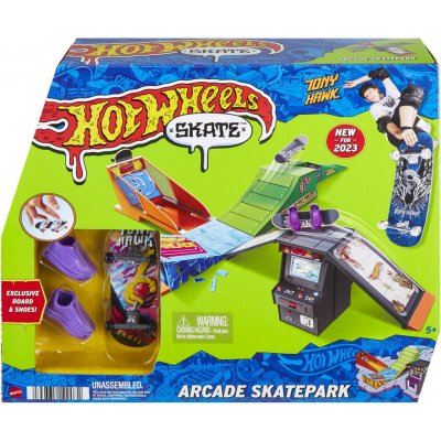 Mattel Hot Wheels Skatepark set s fingerboardem a botami různé druhy 25hgt91 – Zboží Dáma