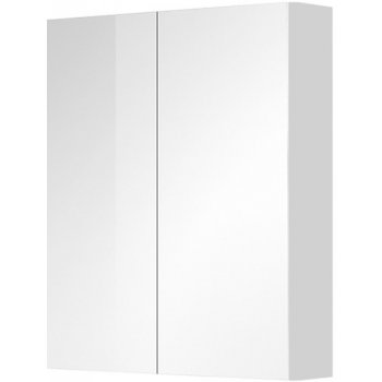 Mereo Koupelnová galerka 60 cm nebo 80 cm, zrcadlová skříňka, 2x dveře, bílá MP5097