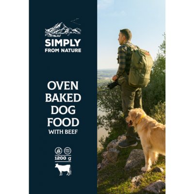 Simply From Nature Oven Baked Dog Food with beef 1,2 kg