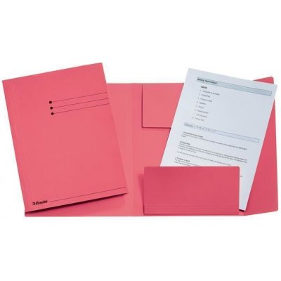 ESSELTE Desky s chlopněmi Manilla, růžová, PP, A4, ESSELTE 84163 – Zboží Živě