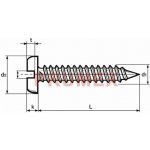 Šroub samořezný s drážkou DIN 7971C 4,2x9,5 nerez A2 – Hledejceny.cz