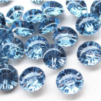 Knoflík plastový 13 mm Třpytivá pecička - světle modrý – Sleviste.cz