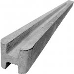 Betonový sloupek na plot 200 cm průběžný hladký - šedý – Zbozi.Blesk.cz