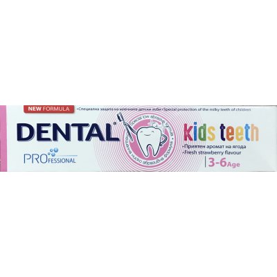 Dental kids zubní pasta s příchutí jahody 3 - 6 let 50 ml