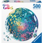 RAVENSBURGER Kulaté Kruh barev: Oceán 500 dílků – Zboží Dáma