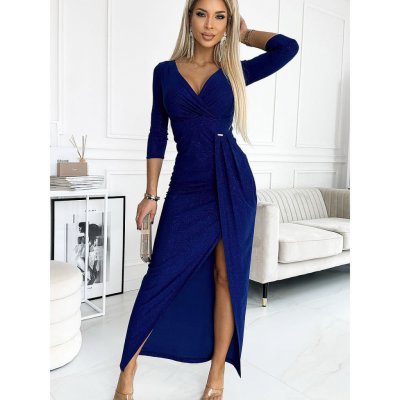 Numoco dámské šaty 404-8 královská modrá – Zboží Mobilmania