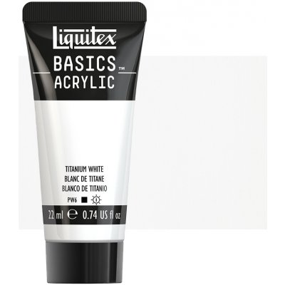 Basics Akrylová barva 22 ml 432 titanium white – Hledejceny.cz