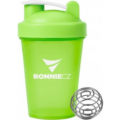 Ronnie.cz Šejkr s míchací pružinkou - 400 ml (zelený) zelený - 400 ml – Hledejceny.cz