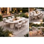 Hartman Valencia & Altea – oválný stůl 220×100 cm + 6 křesel beige – Hledejceny.cz