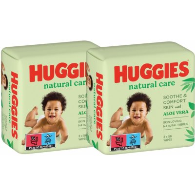 Huggies Natural Care vlhčené ubrousky 56 x 6 ks – Hledejceny.cz