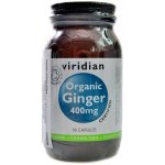 Viridian Organic Ginger 400 mg 90 kapslí – Hledejceny.cz