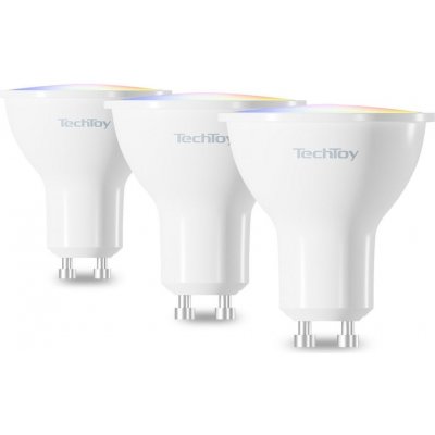 TechToy Smart Bulb RGB 4.5W GU10 3pcs set TSL-LIG-GU10-3PC – Zboží Mobilmania